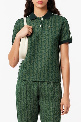 Polo slim em algodão biológico - Verde