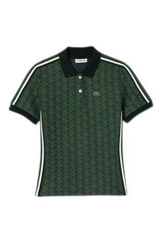 Polo slim em algodão biológico - Verde
