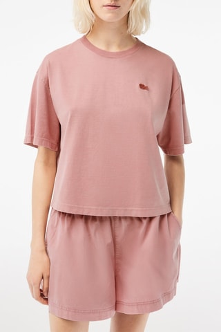 T-shirt em algodão biológico - Rosa