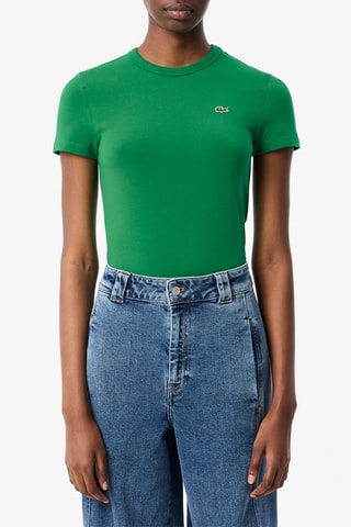 T-shirt em algodão biológico - Verde-claro