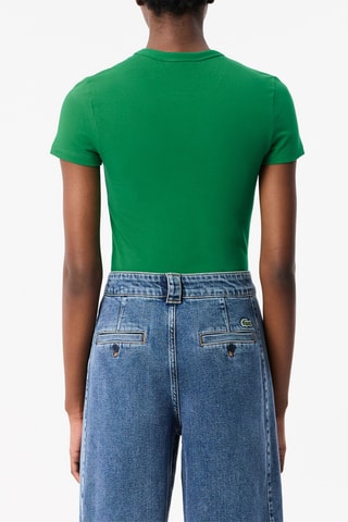 T-shirt em algodão biológico - Verde-claro