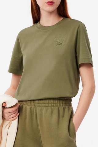 T-shirt em algodão biológico - Caqui