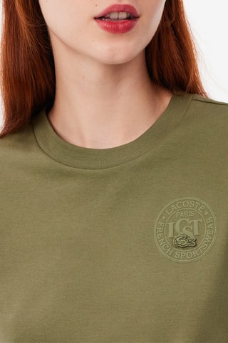 T-shirt em algodão biológico - Caqui