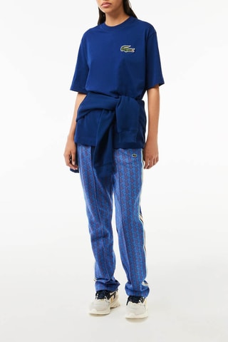 T-shirt em algodão biológico - Azul-elétrico