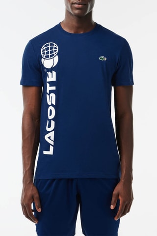 T-shirt em algodão biológico - Azul-elétrico