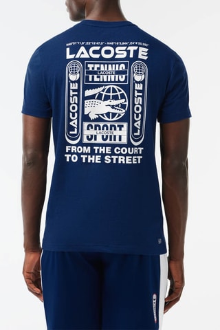 T-shirt em algodão biológico - Azul-elétrico
