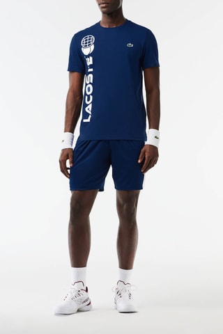 T-shirt em algodão biológico - Azul-elétrico