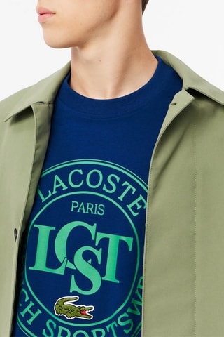 T-shirt em algodão biológico - Azul-elétrico