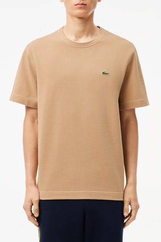 T-shirt em algodão biológico - Bege
