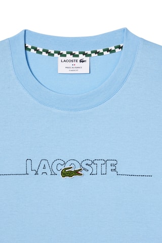 T-shirt em algodão biológico - Azul-celeste
