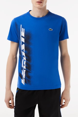 T-shirt em algodão biológico - Azul-real