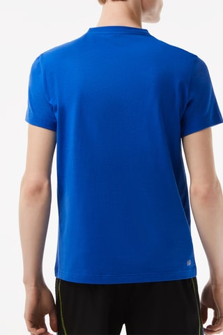 T-shirt em algodão biológico - Azul-real