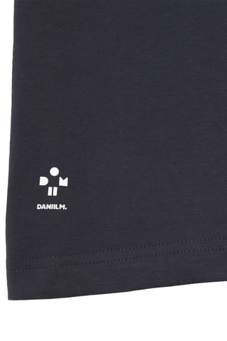 T-shirt em algodão biológico - Azul-marinho