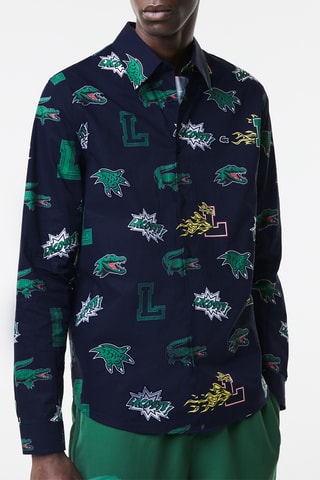 Camisa regular - Azul-marinho