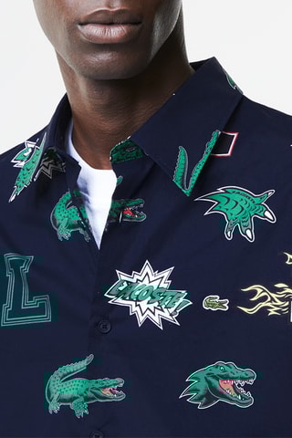 Camisa regular - Azul-marinho