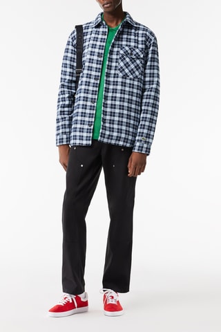 Camisa em algodão biológico - Azul-marinho