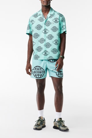 Camisa relaxed em algodão biológico - Azul-celeste