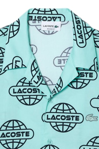 Camisa relaxed em algodão biológico - Azul-celeste