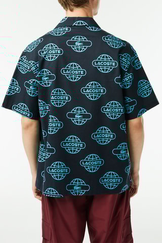 Camisa relaxed em algodão biológico - Preto