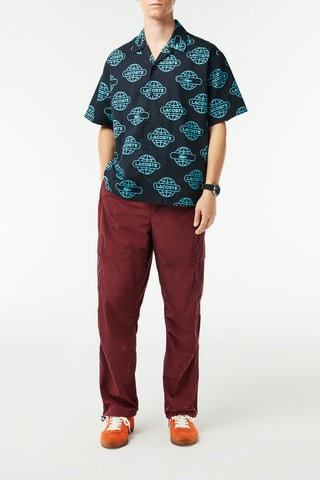 Camisa relaxed em algodão biológico - Preto