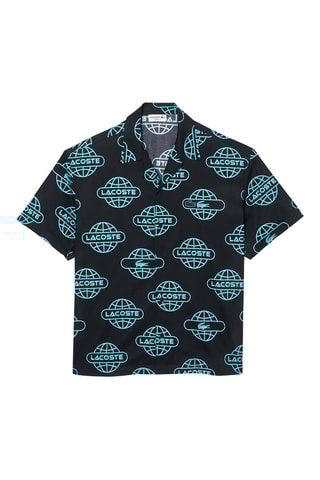 Camisa relaxed em algodão biológico - Preto