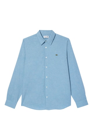 Camisa slim - Azul-celeste mesclado