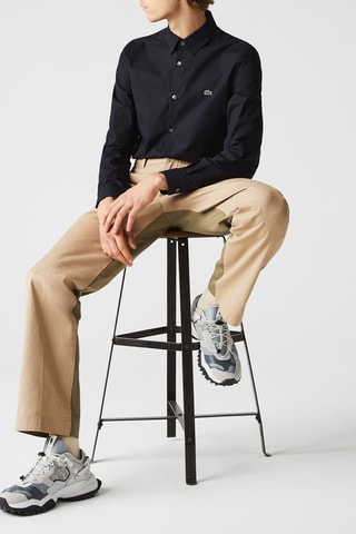 Camisa slim - Azul-marinho