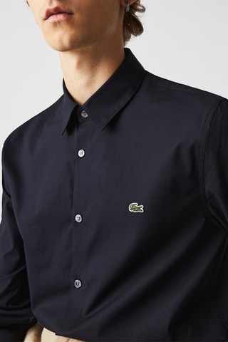 Camisa slim - Azul-marinho