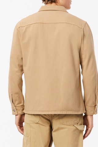 Sobrecamisa de ganga e algodão biológico - Bege