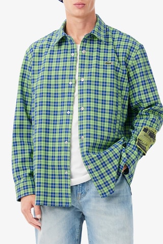 Camisa relaxed - Verde-claro