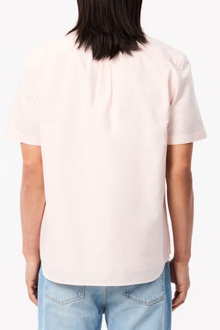Camisa regular em algodão biológico - Rosa