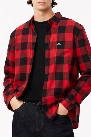 Camisa regular - Vermelho