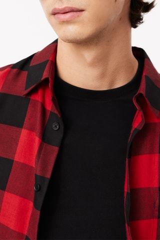 Camisa regular - Vermelho