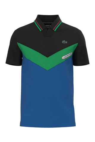 Polo slim Lacoste Tennis x Daniil Medvedev - Preto