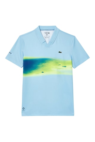 Polo slim Lacoste Tennis x Daniil Medvedev - Azul-celeste