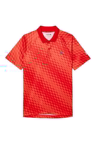 Polo regular Lacoste Tennis x Novak Djokovic - Vermelho