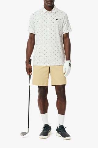 Polo regular - Branco e azul-marinho