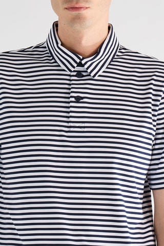 Polo - Azul-marinho e branco