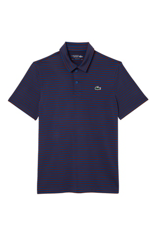 Polo regular - Azul-petróleo e castanho