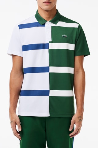 Polo regular - Branco e verde