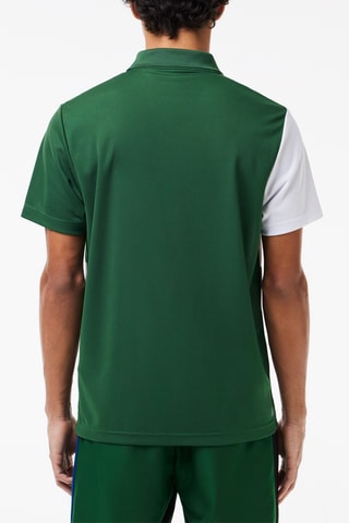Polo regular - Branco e verde