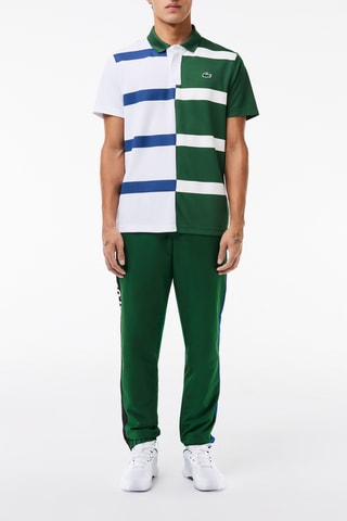 Polo regular - Branco e verde
