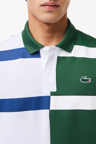 Polo regular - Branco e verde
