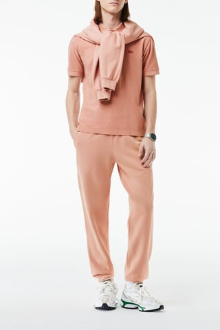 Polo em algodão biológico - Rosa-velho