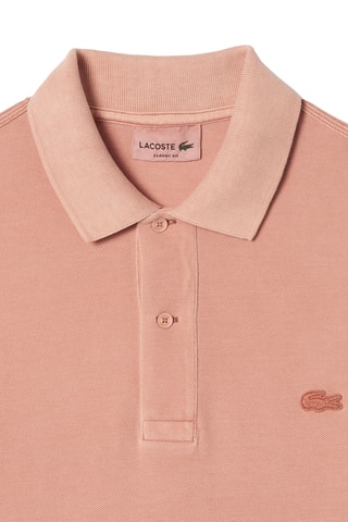 Polo em algodão biológico - Rosa-velho