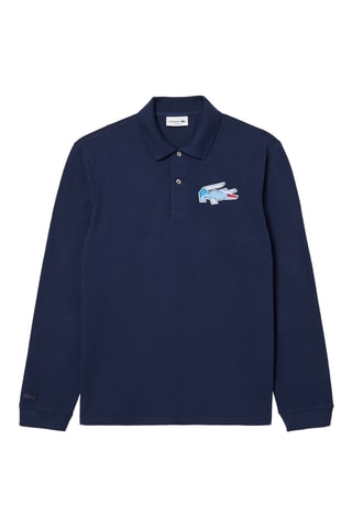 Polo classic fit en coton biologique - Bleu marine