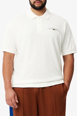Polo em algodão biológico - Branco