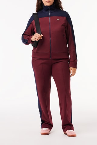 Sweat em algodão biológico - Bordô e azul-marinho