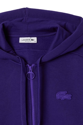 Sweat com capuz em algodão biológico - Violeta