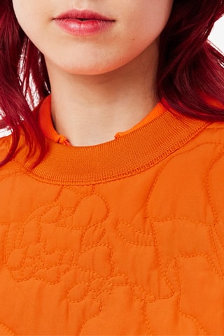 Sweat reversível - Cinzento mesclado e laranja